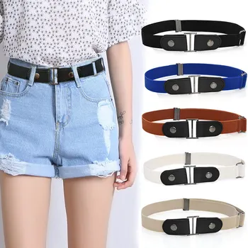 

Invisible Lazy Buckle-Free Elastic Waist Belt Stretchy for Women Men Jeans Pants FS99