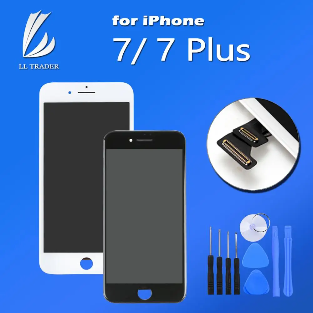 

AAA Quality LCD Display Screen For iPhone 7 7 Plus Screen Pantalla LCD Touch Replacement Black/White Complete Assembly Digitizer