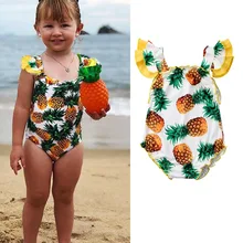 От 6 месяцев до 3 лет для маленьких девочек; Летние купальные костюмы ананас; купальный костюм