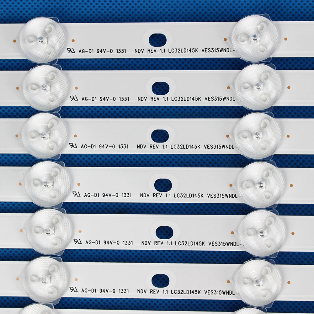 10pcs x 32 ġ LED Ʈ Ʈ ü VESTEL 32D1334DB VES315WNDL 01 VES315WNDS-2D R02 VES315WNDA 11 LEDs 574mm