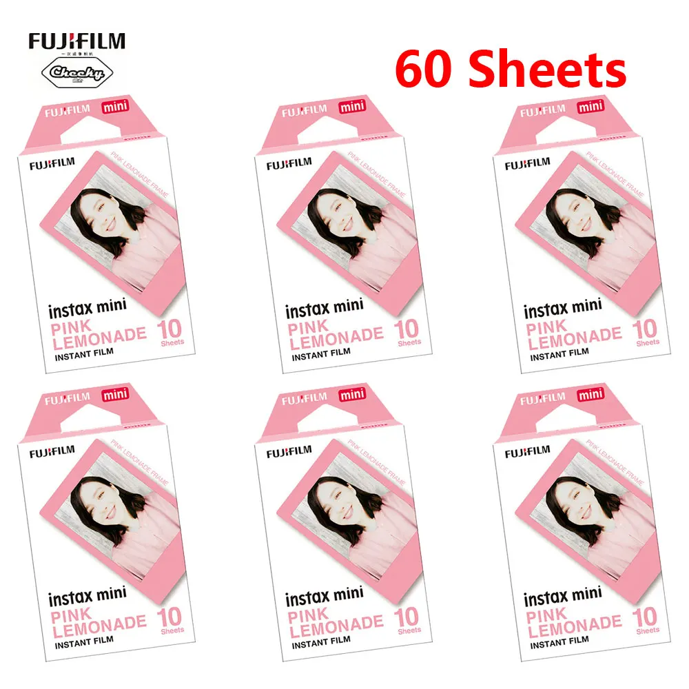 Подлинная 10-60 лист Fujifilm Instax Mini7s 25 50s 90 фото бумажная пленка для камеры Mini 8 9
