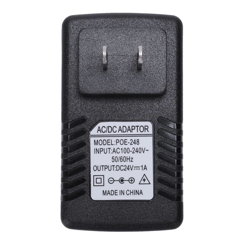 Горячая Питание Ethernet POE инжектор адаптер для IP сетевой шлюз телефона Камера (24V/1A