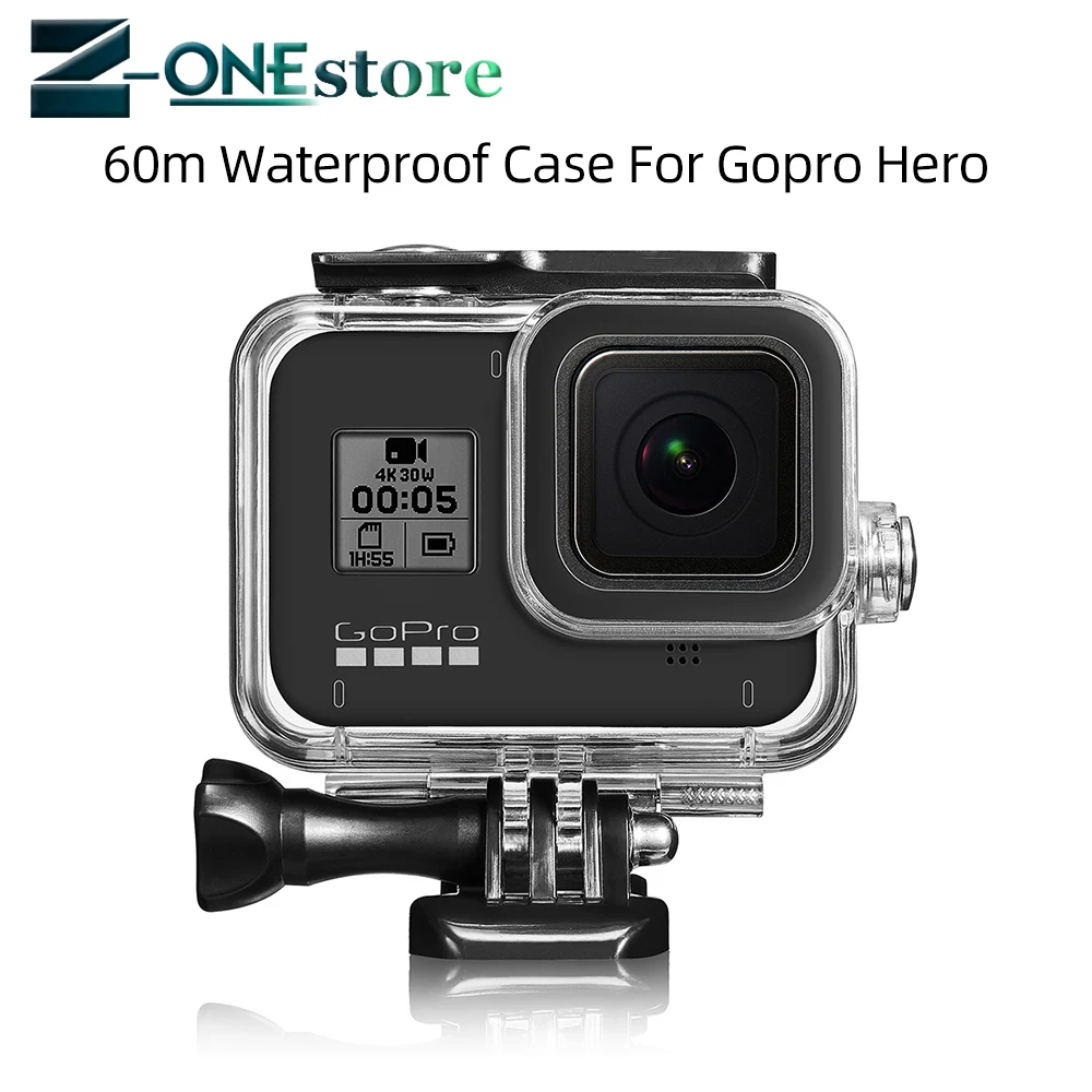 Чехол для дайвинга для GoPro Hero 8 Водонепроницаемый корпус Чехол защитный аксессуар для подводного плаванья чехол Корпус оболочка для GoPro Hero8 аксессуары для камеры