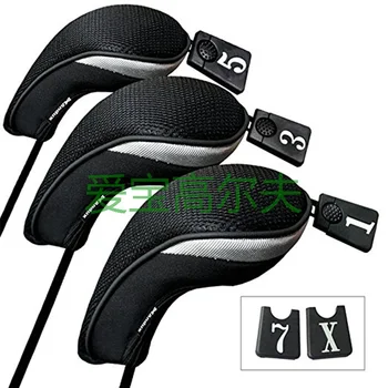 

3Pcs/Set Club Heads Cover Soft Wood Golf Club Driver Headcovers Professinal Golf Head Covers Protect Set 5 Colors