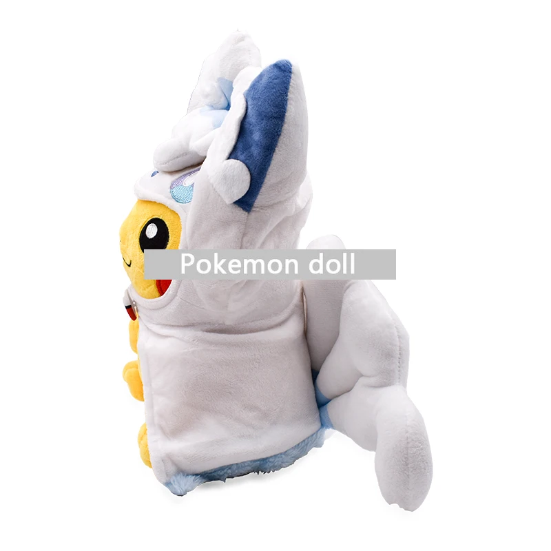 Takara Tomy Pokemon Plush 30CM Arrival Pikachu Cosplay Alola Vulpix Stuffed Doll Kids Toys for Children