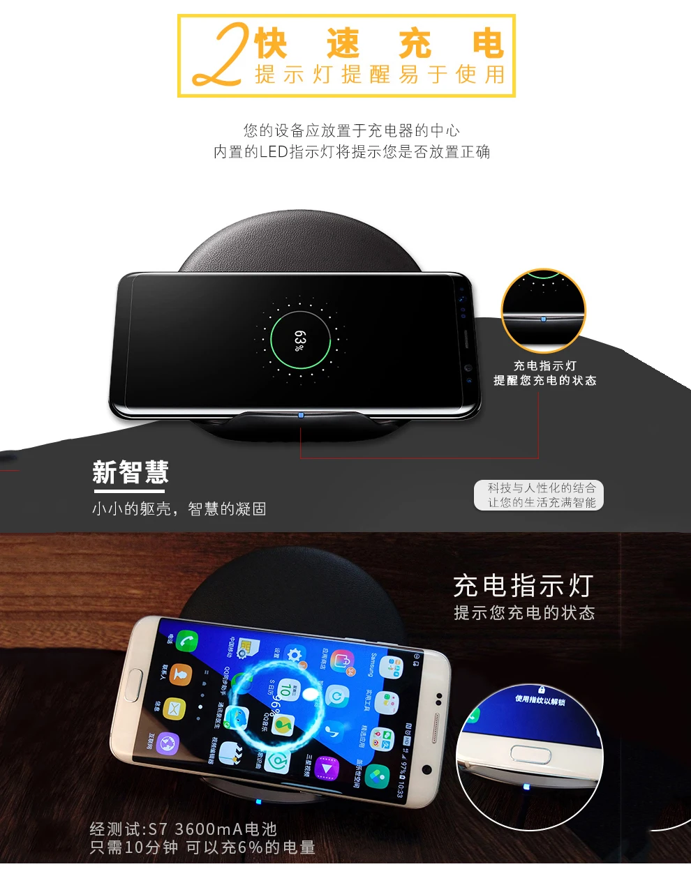 Оригинальное быстрое Qi Беспроводное зарядное устройство для samsung, складная подставка, быстрая зарядка для Galaxy S8, S9, S10 Plus, Note, для iPhone 11 Pro, Max X