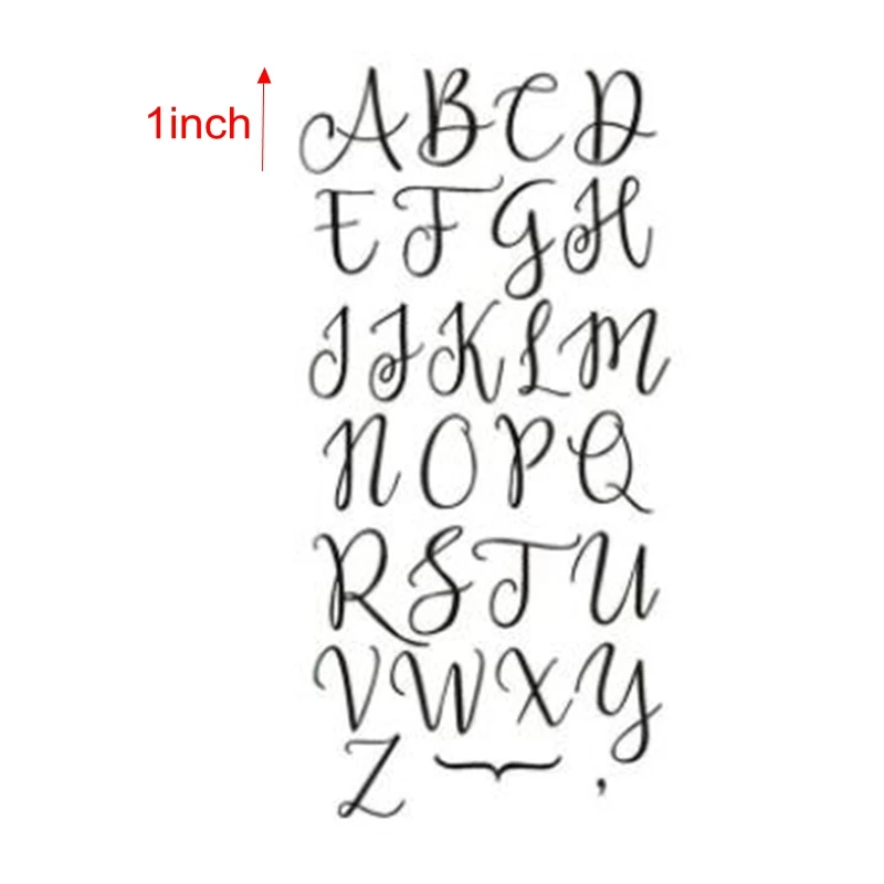 Uppercase 1 дюйм о алфавите тиснение штамп верхний и нижний пенал помадка штампы липкие украшения помадка резак сахарное ремесло DIY - Цвет: Uppercase