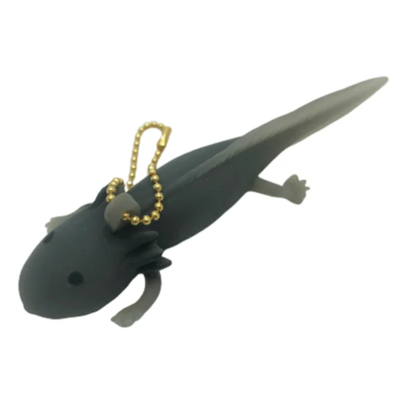 Забавный брелок антистресс мягкая рыба гигантская Salamande игрушка для снятия стресса смешная выдавливание Шутка игрушки для девочек кляп подарки brinquedo - Цвет: Черный
