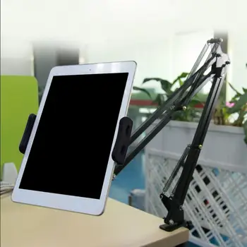 

Tablet Holder Long Arm Bed/Desktop Clip Bracket For iPad 2 3 4 Air Mini Phone Tablet Stands Support For 110-175mm Width Device