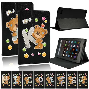 

Initial Leather Stand Case Cover for Amazon Fire 7(2015/2017/2019)/HD 8(2016/2017/2018)/HD 10(2015/2017/2019) Tablet Case + Pen