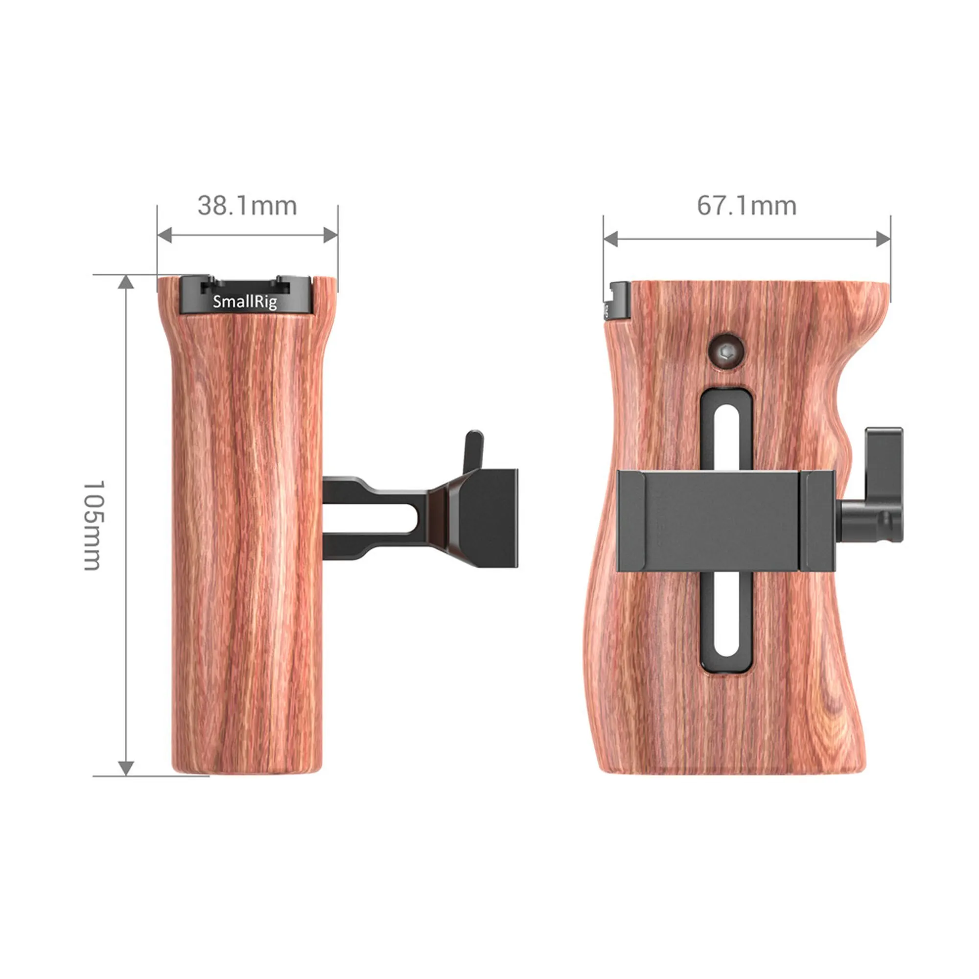 SmallRig Quick Release Arca совместимая деревянная боковая ручка для SmallRig A7III/A7RIII L Plate, SmallRig Z6 Z7 l-кронштейн 2399