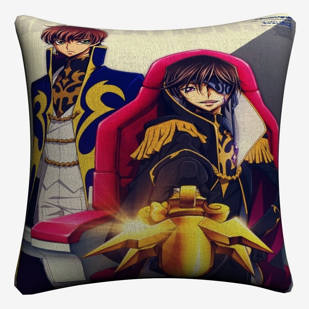 Code Geass полной фигуры сексуальные аниме декоративное хлопковое белье Наволочка на подушку размером 45*45 см для дивана наволочка для подушки стула домашний декор Almofada