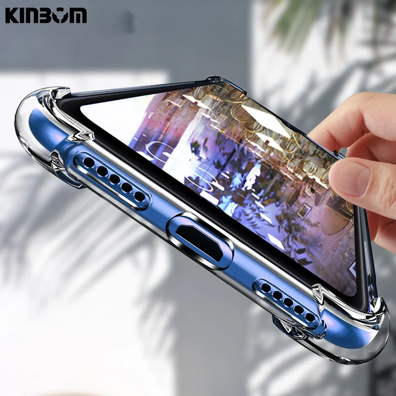 

KINBOM Transpare Ntairbag Protection case for xiaomi Redmi note 7 5 6 Pro 7A k20 case for xiaomi 8 9 9 se practical Soft Cover