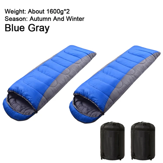 Blue Set 1600G WEST BIKING спальный мешок для кемпинга легкий теплый конверт спальный мешок 4 сезона Открытый Дорожный велосипедный водонепроницаемый спальный мешок - Цвет: Blue Set 1600G