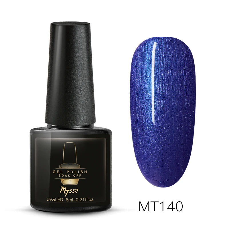 Mtssii 7ml Color Nail Gel Polish Manicure Semi Permanent Base Top Coat UV LED Nails Gel Varnish Soak Off Nail Art Manicure Gel - Color: S04855