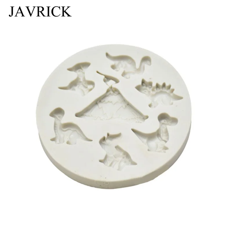 DIY Baking Cake Decoration Mold Cartoon Dinosaur Shape Fondant Silicone Molds | Украшения и аксессуары