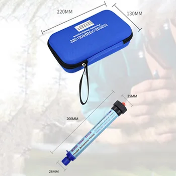 

ABS Water purifier Blue Water Filter 2000ml LifeStraw Personal For Hiking
