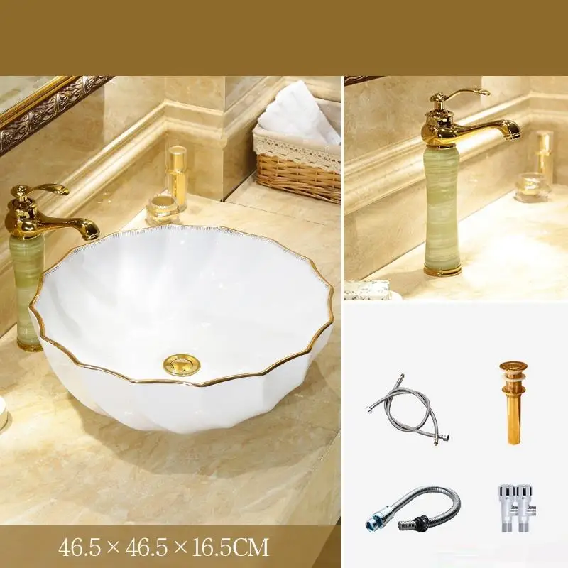 Version W Cuba Bagno Bacia De Lavagem Para Waschbecken Lavatorio Banyo Evier умывальник раковина для ванной Lavabo Pia Banheiro умывальник - Цвет: Version W