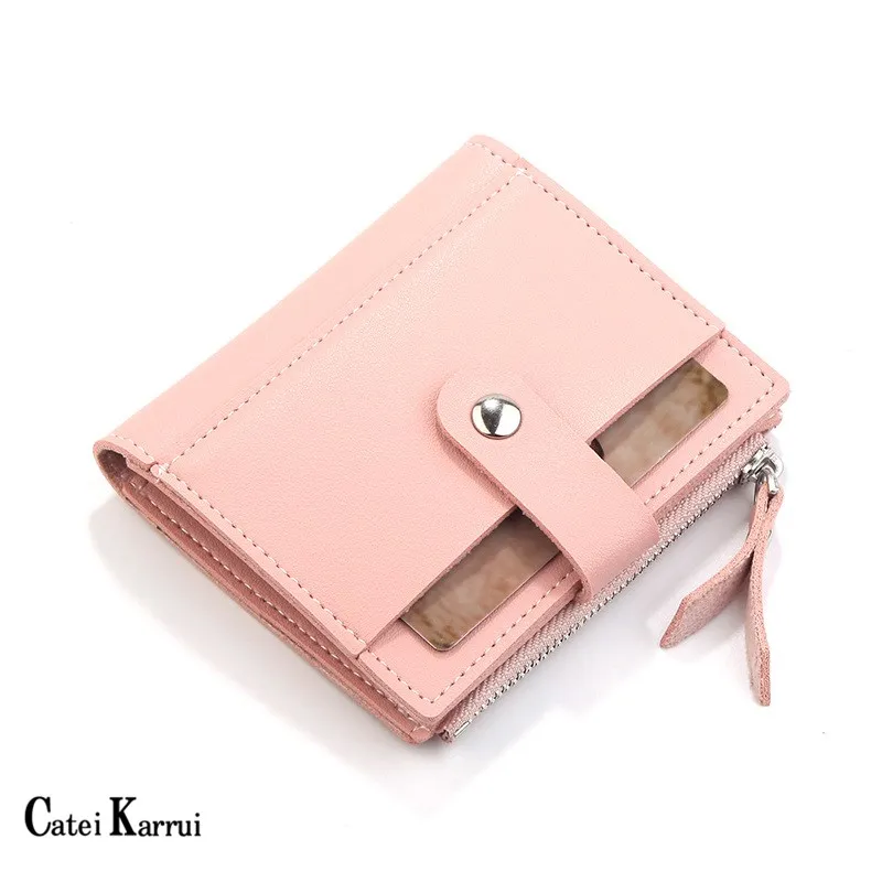 

Catei Karrui 2020 new ladies' small wallet driver's license wallet Korean version coin purse female mini button ba