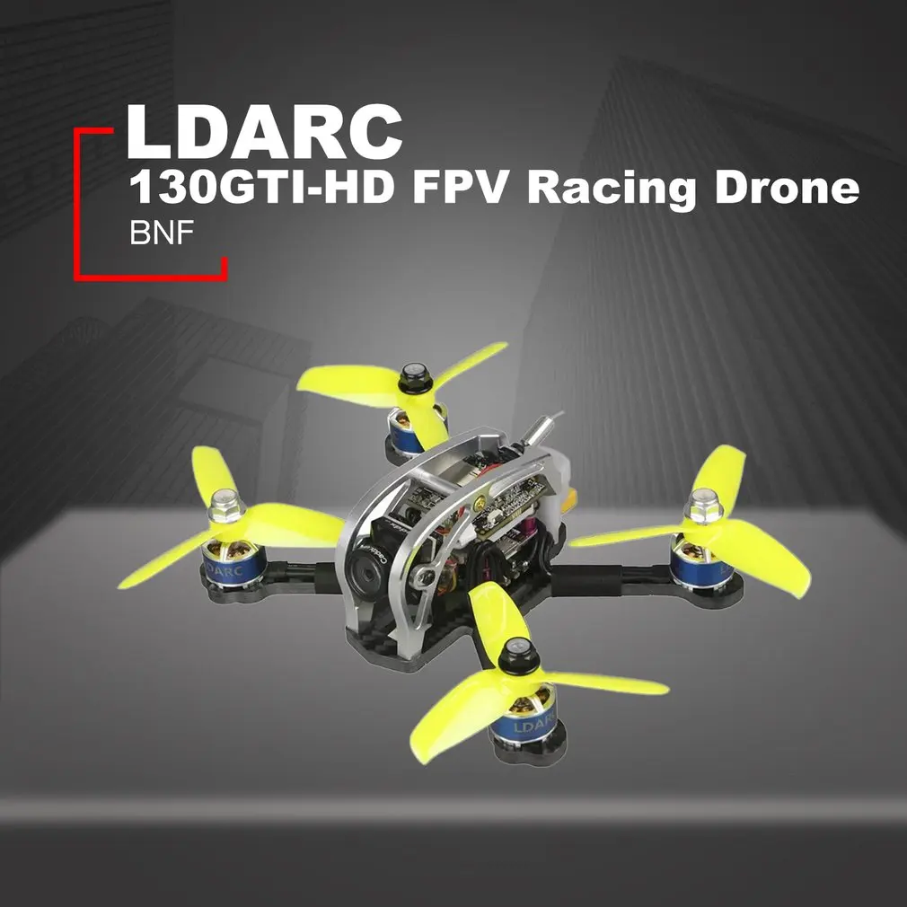 LDARC 130GTI-HD 133mm 3-4S FPV Racing Drone PNP BNF F4 OSD 20A BLheli_S 4In1 ESC w/ Caddx.US Turtle V2 1080P Camera