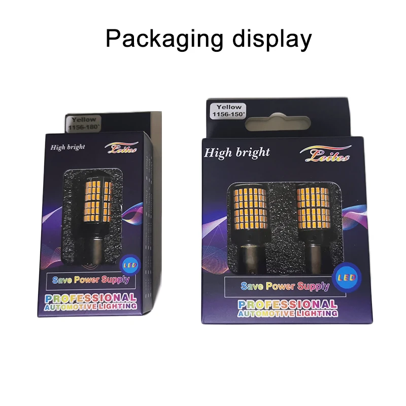 1x 3014 144smd CanBus S25 1156 BA15S P21W LED BAY15D BAU15S PY21W lamp T20 LED 7440 W21W W21/5W led Bulbs For Turn Signal Light