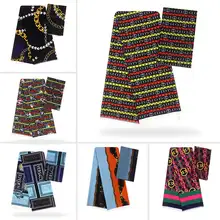 Натуральная шелковая ткань Африканский шелк воск шелк шифон Ткань 2+ 4 ярдов африканская ткань Дубай кружево африканская восковая ткань для Пэчворк BG02