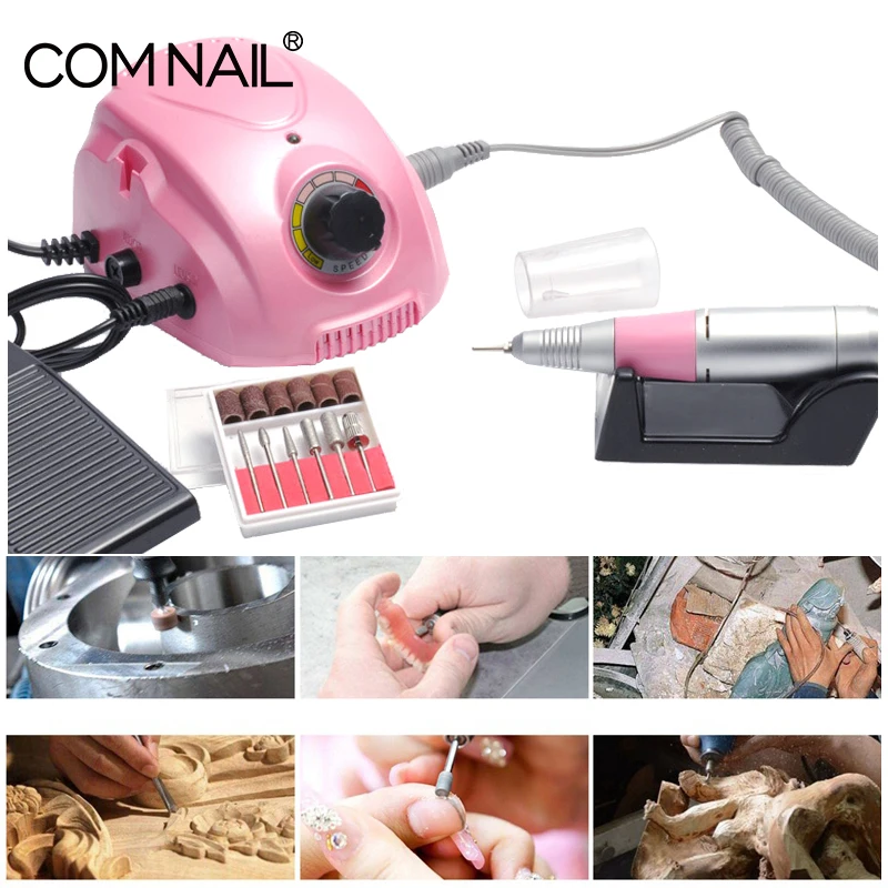 Billige Elektrische Nagel Bohrer Maschine 45W 35000RPM Nagel Kunst Ausrüstung Hohe Qualität Maniküre Maschine Zubehör Nagel Datei Nagel Bohrer werkzeug