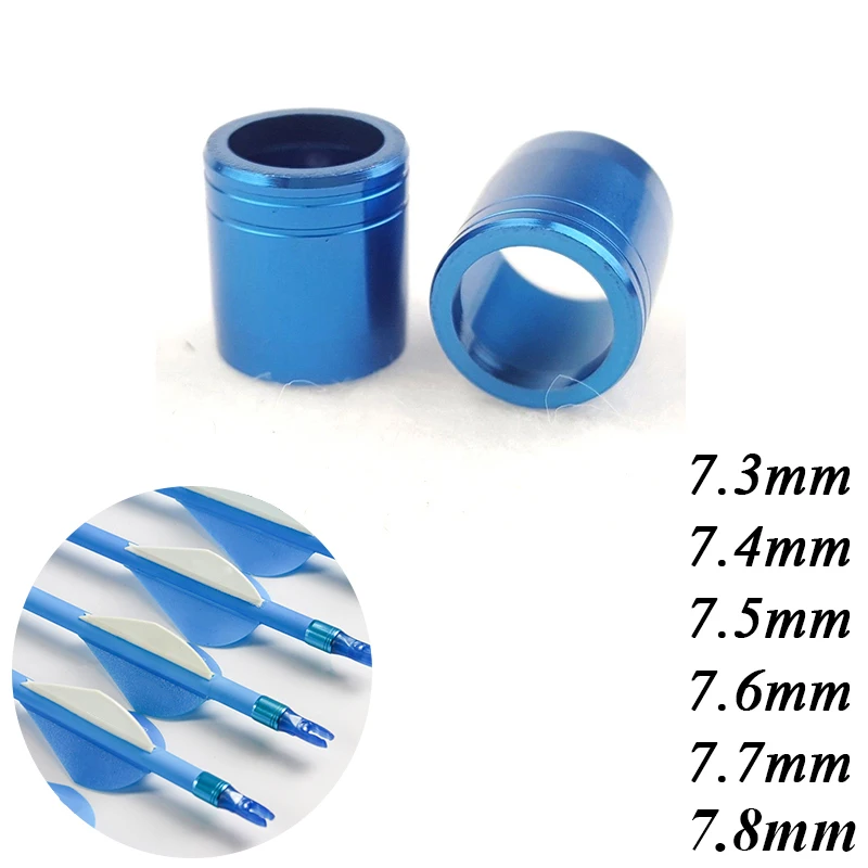 Linkboy Archery Bow Collars Explosion-proof Carbon Arrow Shaft Protecter Ring Size 7.3-8.0mm compound Bow Hunting 12pcs arrow shaft protector ring