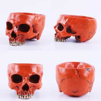 

1PC Skull Container Creative SkullHead Party Prop Ashtray for Bar Office