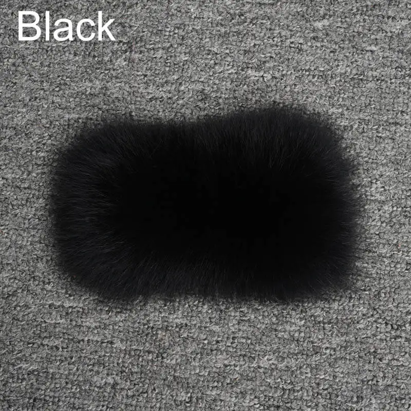 Black Новое поступление, зимнее теплое меховое пальто, женская модная куртка из натурального Лисьего меха, толстая меховая верхняя одежда, пушистый мех S7615 - Цвет: Black