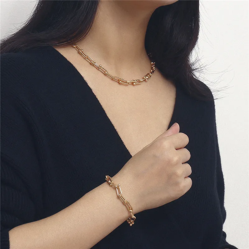 Женское Необычное Ожерелье с U образной цепочкой|Цепочки| |