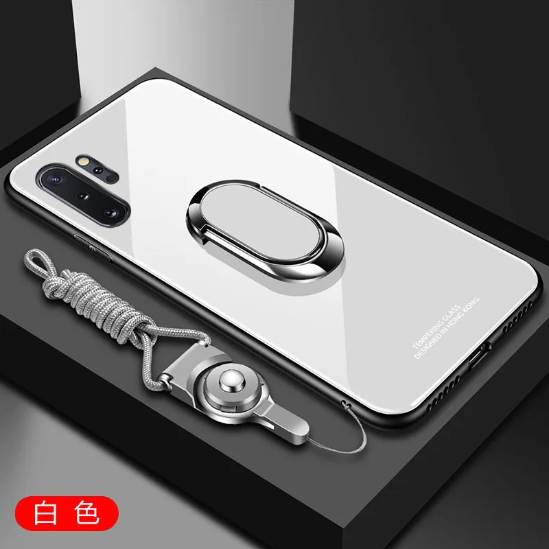 Для samsung Примечание 10 чехол закаленное Стекло магнит кольцо держатель чехол для телефона для samsung J3 J5 J7 S10 S9 S8 S7 J4 J6 A7 A9