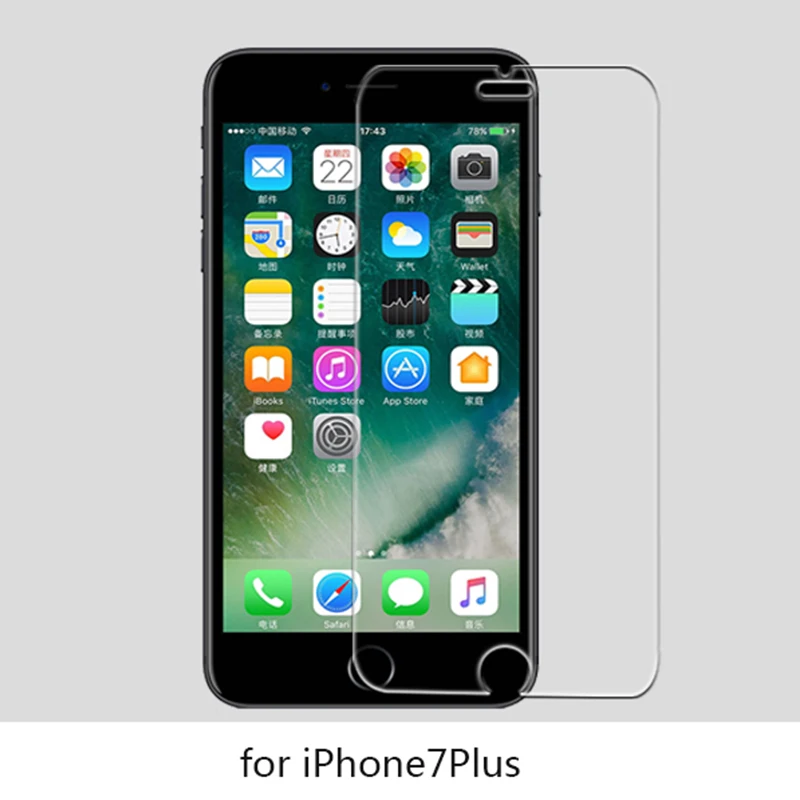 For iPhone 7Plus Защитное закаленное стекло для iPhone 6, 7, 5 s, se, 6, 6s, 8 Plus, XS Max, XR, стекло для iPhone 7, 8 X, Защитное стекло для экрана на iPhone 8, 7, 6s - Цвет: For iPhone 7Plus