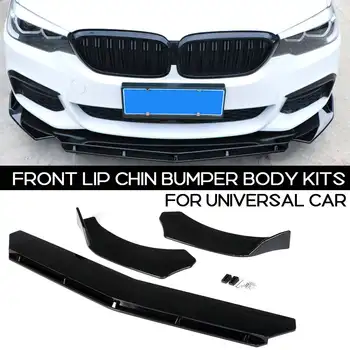 

3Piece Car Front Bumper Lip Splitter Diffuser Body Kit Spoiler Bumper Guard Protection For BMW For Honda For Audi For Benz ect
