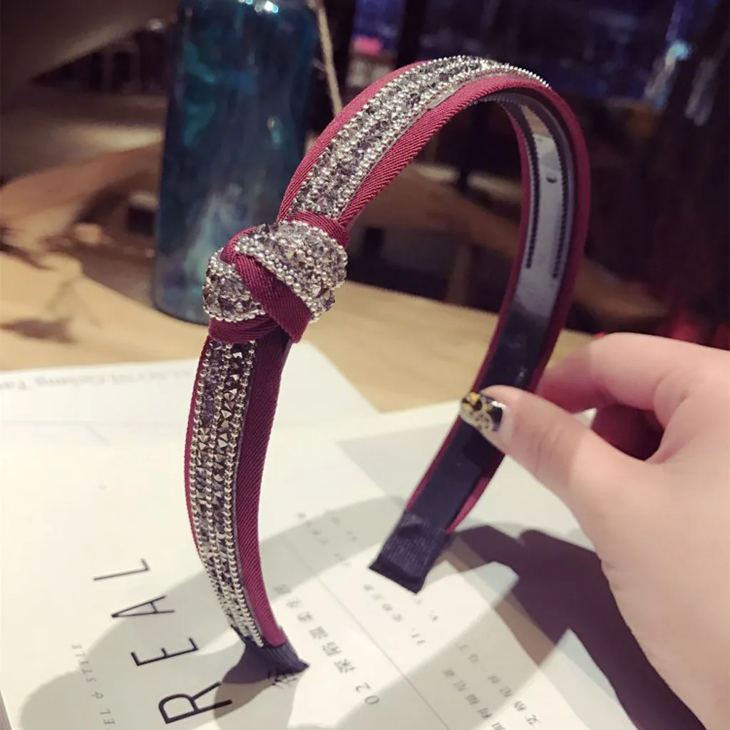 

Crystal Hairband For Women Soft Fabric Headband Head Wrap Hair Band Accessories Hair Accessories For Girl Women Crystal Headband
