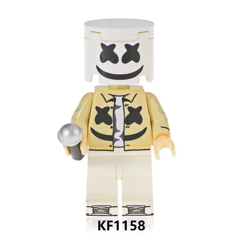 KF1158 20Pcs No Box 20 шт. строительные блоки рок-группа guns N' Roses Axl Rose DJ Ashba Stinson Frank Ferrer либхер Фигурки игрушки для детей KF6105 - Цвет: KF1158 20Pcs No Box