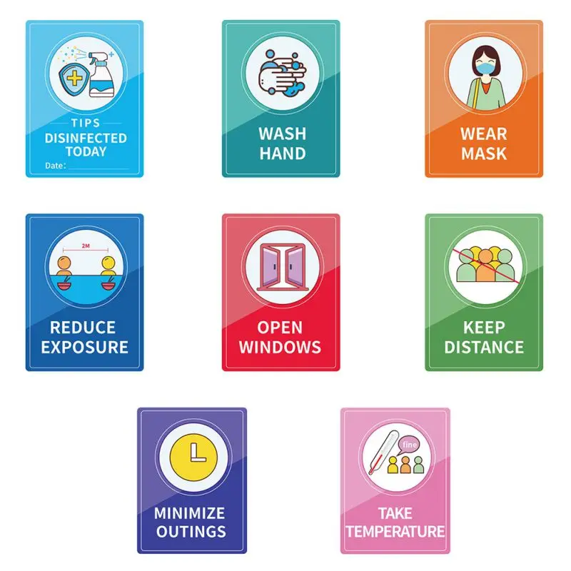 

Doorplate and Other All Public Place Safety Signs for Windows & Doors Warning Safety Home Decoration