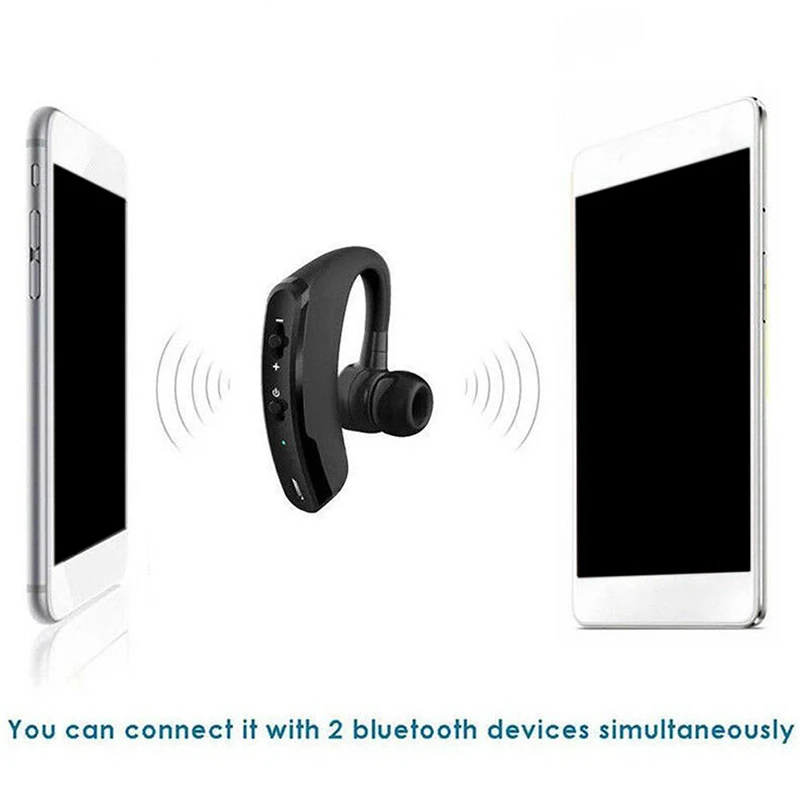 V9 беспроводные bluetooth-наушники с громкой связью, с управлением шумом, Бизнес Беспроводная bluetooth-гарнитура с микрофоном для водителей, спортивные наушники