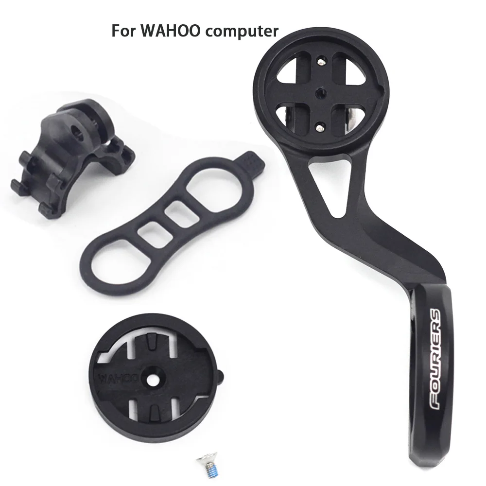 Сплав велосипед передний компьютер держатель фары для Wahoo Elemnt мини болт GARMIN камера руль компьютеры крепление - Цвет: black for wahoo