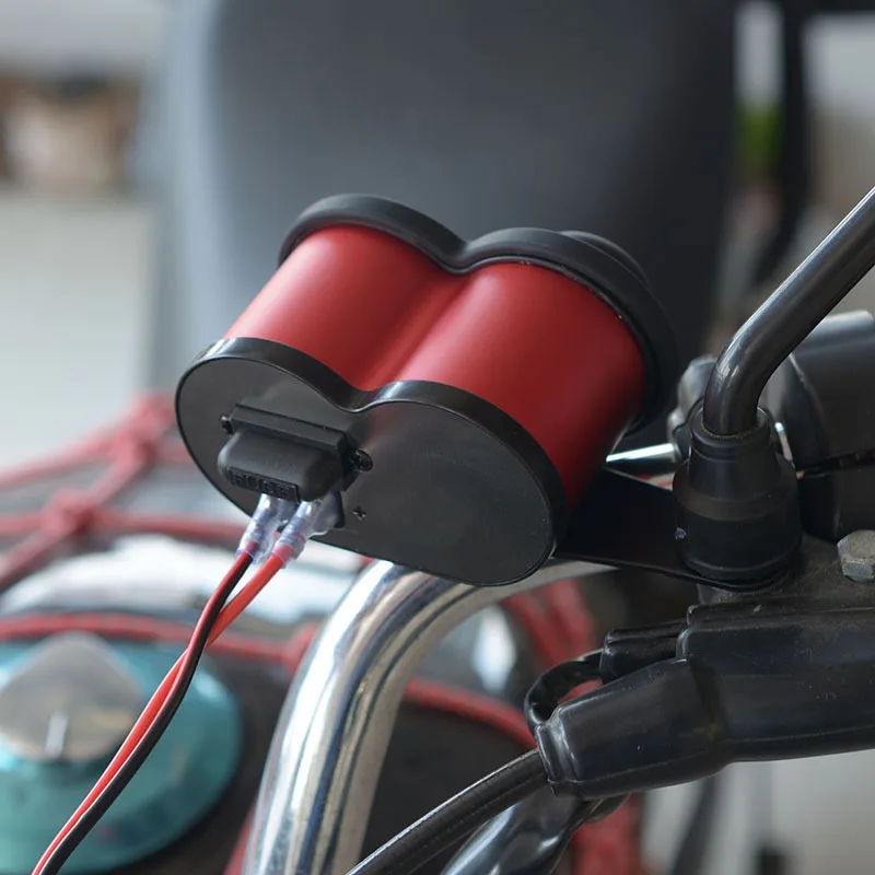12-24V мотоцикл руль прикуриватель USB зарядное устройство розетка