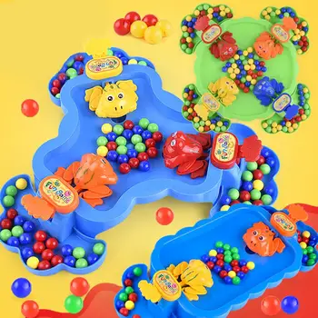 

Funny Frog Eating Beans Beads Board Table Game Funny Parent-child Interactive Toys Anti-Stress Kids Toy