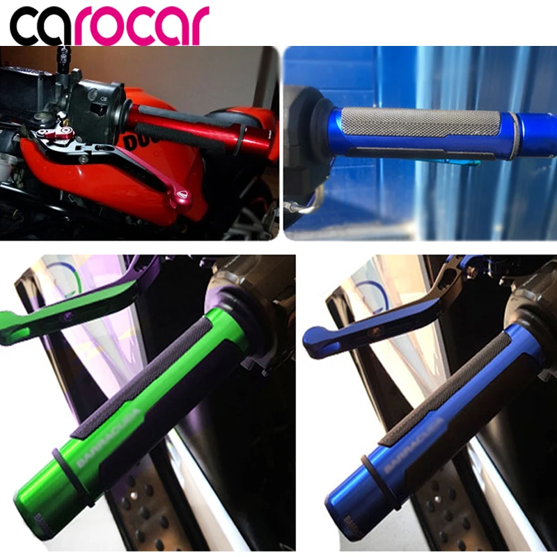 Carocar Универсальный 7/8 ''22 мм CNC рукоятки для мотоциклов гоночного руля ручка для KTM Honda kawasaki Yamaha Suzuki Ducati