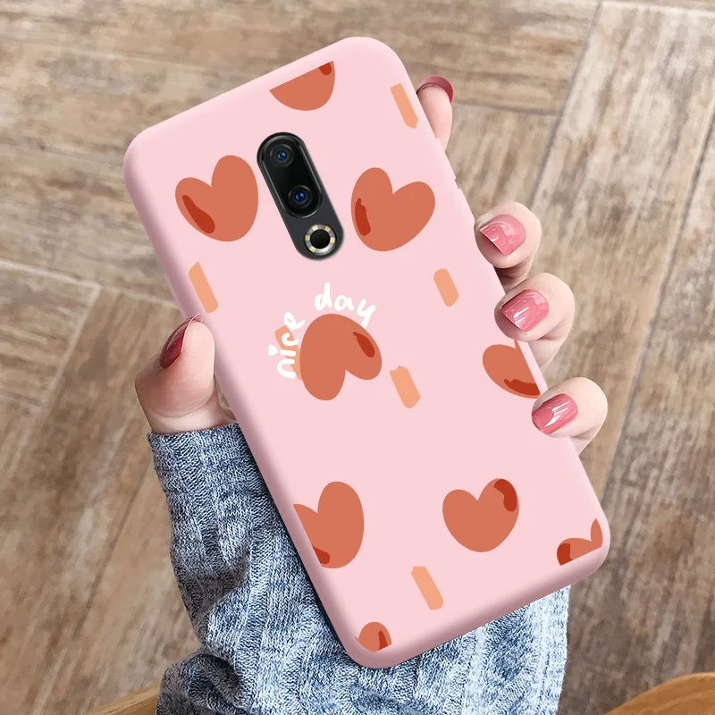 Love Shape TPU Soft Shell For Meizu 16 Case Personality Tide Shell For Meizu 16 Plus Case Cartoon Cute Trend Shell For Meizu 16 best meizu phone case Cases For Meizu