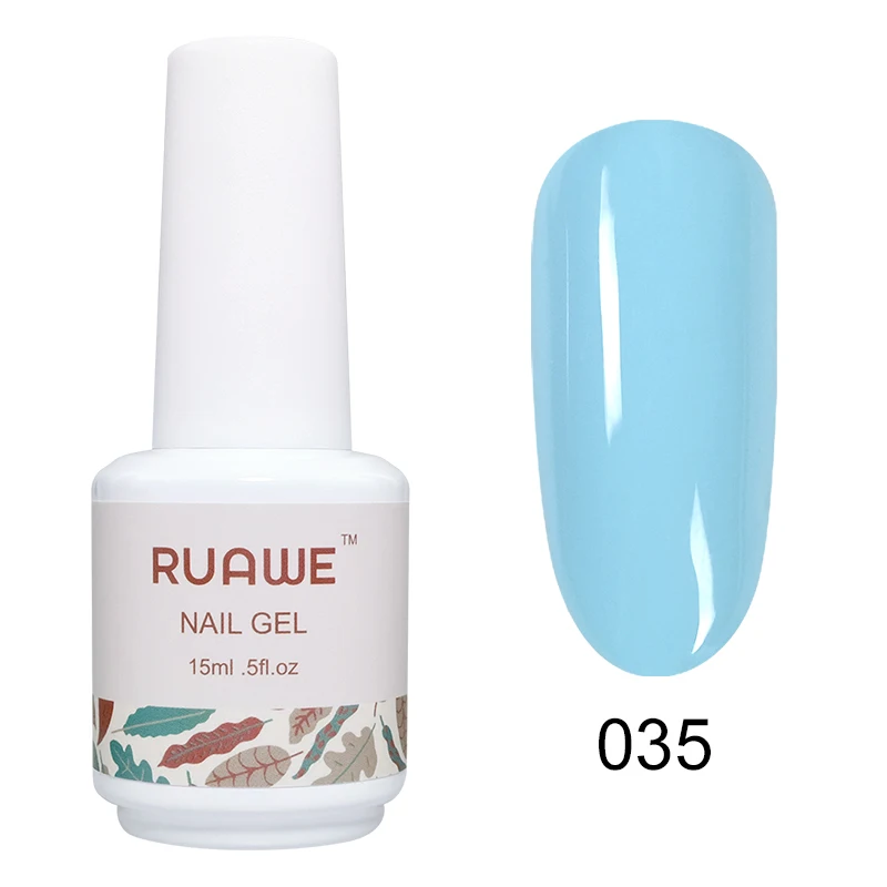 Гель-лак для ногтей RUAWE, 15 мл, фиолетовая серия, гель УФ-гель, Гель-лак для ногтей, Гель-лак для ногтей - Цвет: 035
