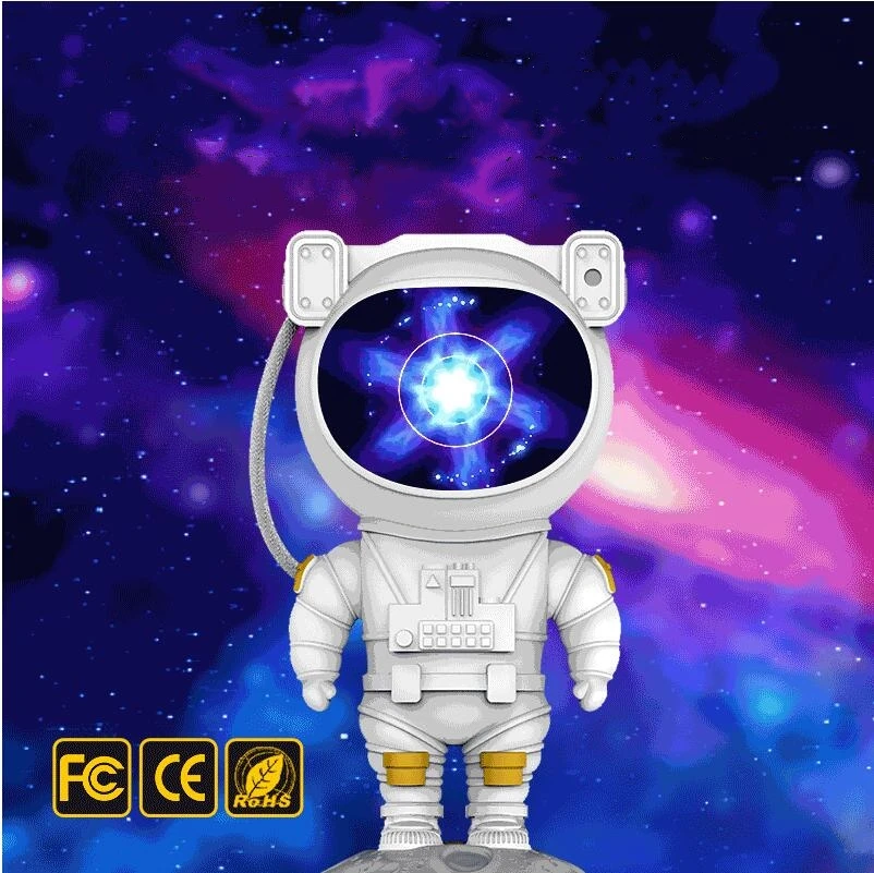 

Creative Astronaut Starry Sky Projection Night Light Romantic Laser Atmosphere Nightlight For Adult Kids Gift USB Projector Lamp