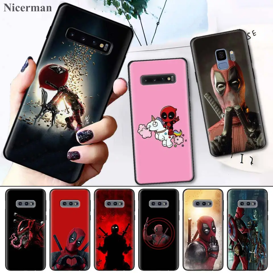 

Deadpool Dead Pool Funny Back Cases Cover Coque for Samsung Galaxy S8 S9 S10 S10e 5G Note 8 9 10 5G Plus S7 S7 Edge S8+ S9+ S10+