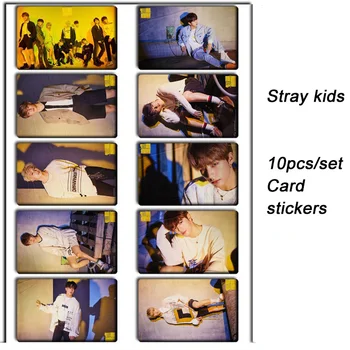 

10pcs/set Stray kids KPOP photo cards stickers album sticky adshesive kpop Stray kids lomo card photocard sticker SKD00712