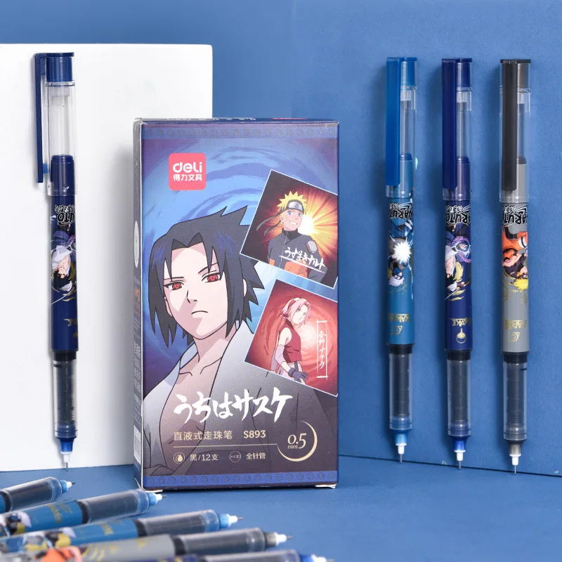 Deli Pen 3 шт. шариковая ручка Naruto для женской офисной одежды японские аксессуары |
