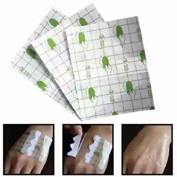 

50pcs Medical Transparent Tapes Waterproof Anti-allergic PU Film Adhesive Plaster Medicinal Wound Dressing Fixation Tape