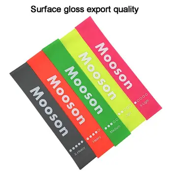 

Five-color Fluorescent Elastic Resistance Yoga Band Drawstring Bag Training Tension Fitness Pilates Equipment Stretchy Belts